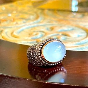 Moonstone SS 925 ring size 7.5-8